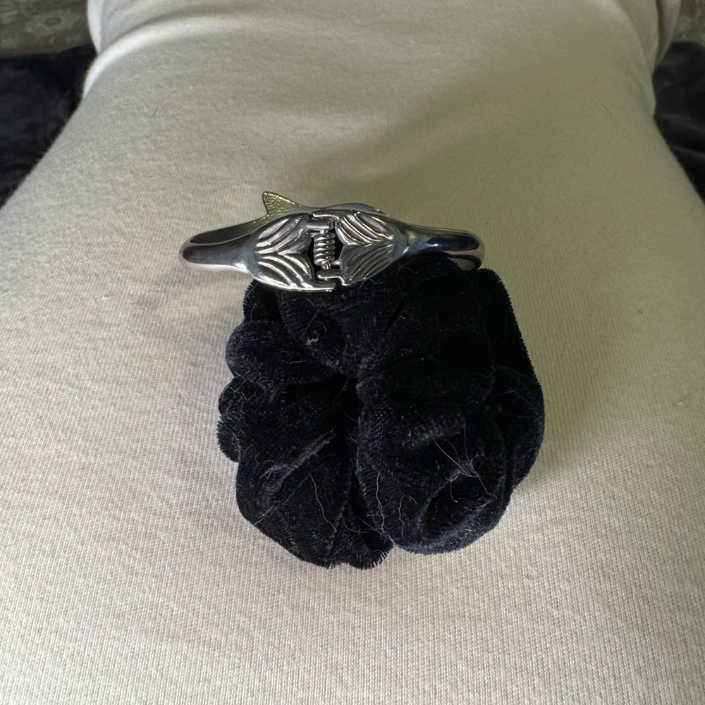 Dolphin Silver Bracelet Adjustable - image 4